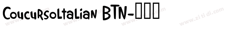 Coucursoltalian BTN字体转换